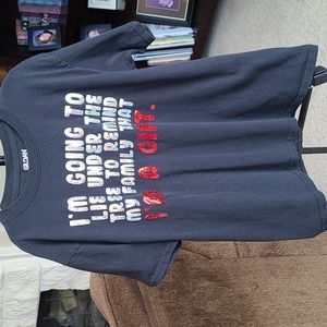 Youth Xmas shirt, black Medium